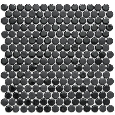 Eterna Penny 12" x 12" Glass Mosaic Wall & Floor Tile
