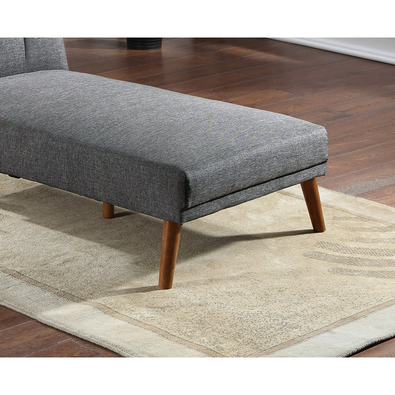 Polyfiber 2Pc Sectional Sofa Set Living Room Furniture Solid Wood Legs Plush Couch Adjustable Sofa Chaise, Gray Mix Polyfiber