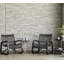 Area Outdoor Round Teak Side Table-1847903474