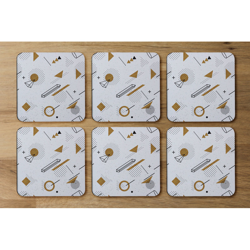 Square 6 Piece Coaster Set