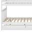Lit superposé avec deux tiroirs et escalier de rangement