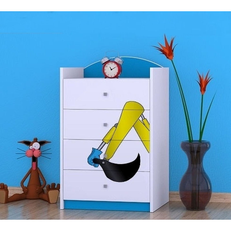 Nevis Kids 4 - Drawer Chest, Blue