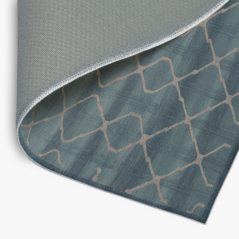 Tapis gris intérieur et extérieur Trellis, Rectangulaire 8 pi x 10 pi