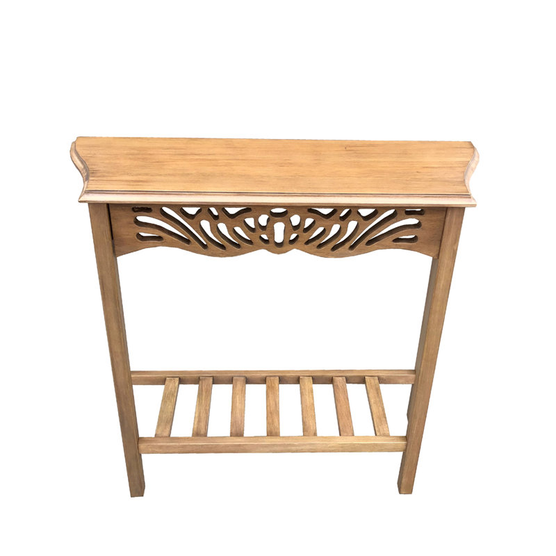 Table murale élégante en acajou gris
