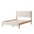 Ardin Solid Wood Bed Frame With Cream Boucle Upholstered Headboard And Footboard-708457915-710308512