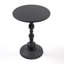 2P, table de bout vintage en métal, table d'appoint ronde pour table de chevet et table d'appoint décorative pour petit salon