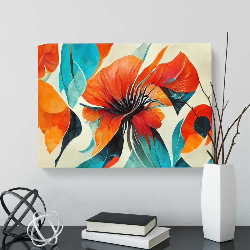 Flowers - Wrapped Canvas Print