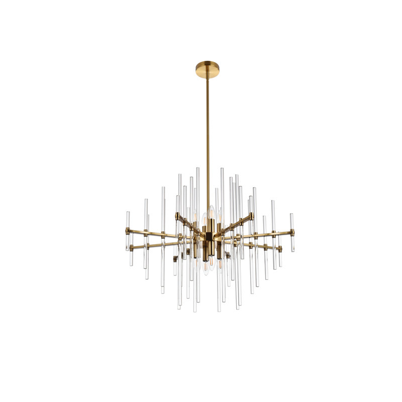 Francene 8 - Light Unique/Statement Pendant, Gold