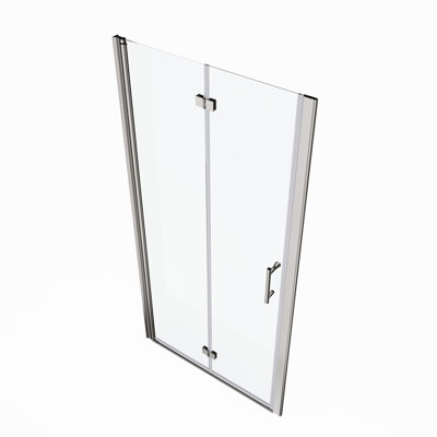72" Tall Pivot Door - 1/4" Tempered Glass, Easy Install System, Bathroom Wall Channel Shower 30" 31 3/8" Adjustable