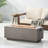 40,000 Rectangular Concrete Burner, 40.42" W X 18.78" D 15.16" H, Dark Grey, Modern, Lightweight, No Assembly Required 40" Outdoor Fire Pit, , Concrete, Modern Design, Needed-277943924-277943931