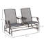 Chaise berçante d'extérieur en métal-317193241
