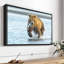 Animal "Art mural grizzly avec saumon"-101793869