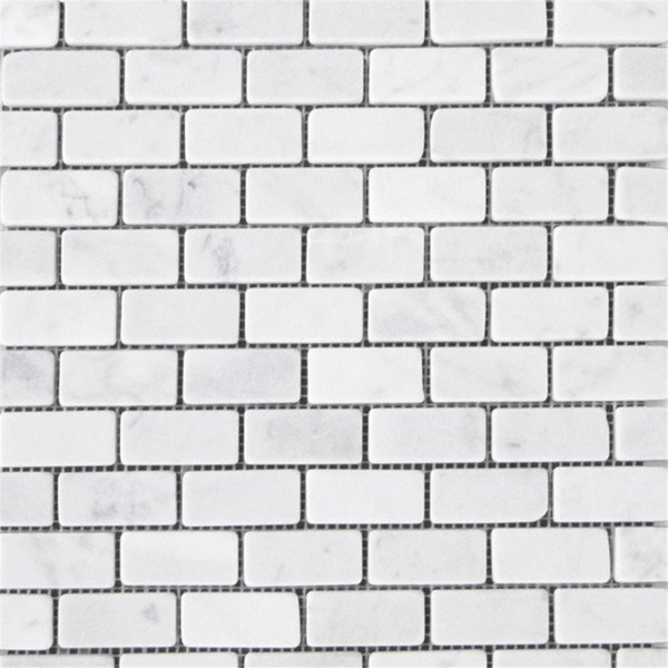 12" x 12" Marble Brick Joint Mosaic Wall & Floor Tile