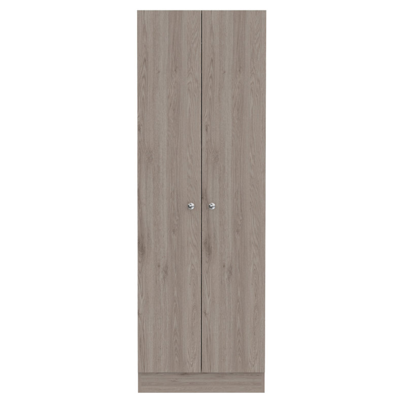 Armoire de rangement, porte double, Gris