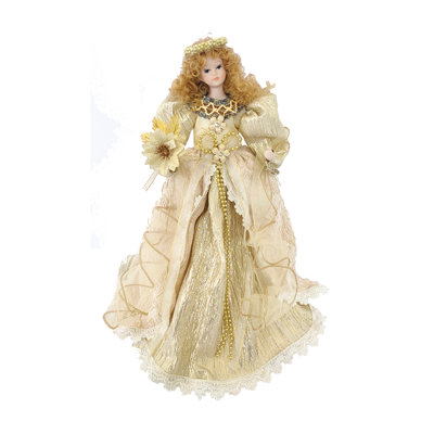 16" Cream Angel Tree Topper