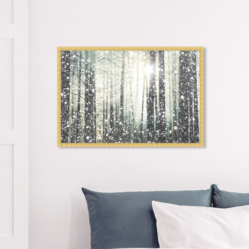 «Magical Forest», reproduction d'impression encadrée, Gold, H 26 po x l 39 po