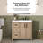 OVE Decors Solas 36 In. Single Sink Freestanding Sahara Birch Bathroom Vanity With White Engineered Stone Top-121369879-121369877