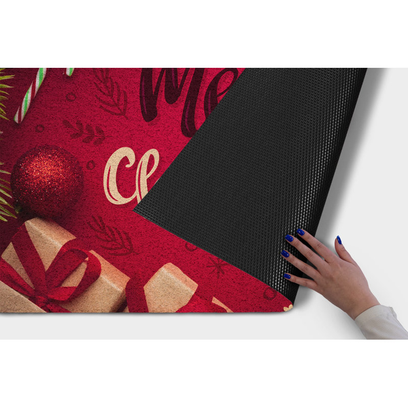 Non-Slip Christmas Outdoor Doormat, W39 x L59 cm