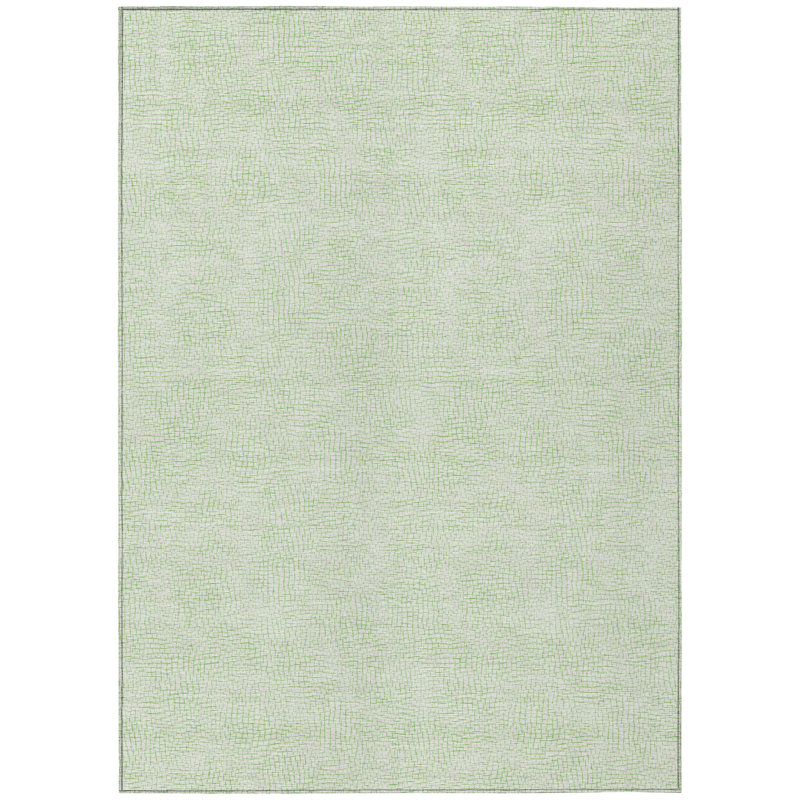 Eleya Green Washable Indoor-Outdoor Rug - , 9' x 12'
