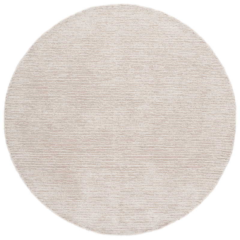 Abstract Hand Tufted Performance Abstract Indoor Rug, Round 6'