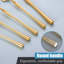 20-Piece Rose Gold Flatware Set Service For 4 | Unique Rustic Engraved Stainless Steel Cutlery-24743373