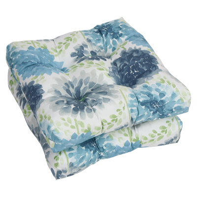 19-Inch Square Outdoor Tufted Dining Chair Cushions (Set Of 2)