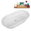 Baignoire autoportante 59 "avec drain interne Streamline-101686931