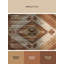 Tapis beige lavable à la machine à motif d'inspiration mondiale Bartow-1549235030