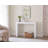 Latitude Run Wooden Console Sofa Table with Lower Shelf in White Finish Featuring Clean Rectangular Top and Slim Wood Legs for Stylish Entryway Hallway Living Room Accent Table - White-242757345
