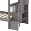 Lit superposé robuste sur lit simple avec rangement intégré et barrière de sécurité-2058212837
