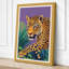 Golden Leopard Art Deco - Wrapped Canvas-593337074-593337084