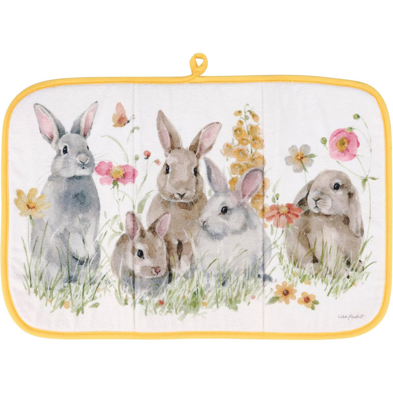  Tapis de séchage Flower Bunny