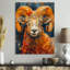 Blanc, jaune, astrologie, Rams Radiance Ii Aries - astronomie Bélier, art mural, salon-1317393269-1317393279