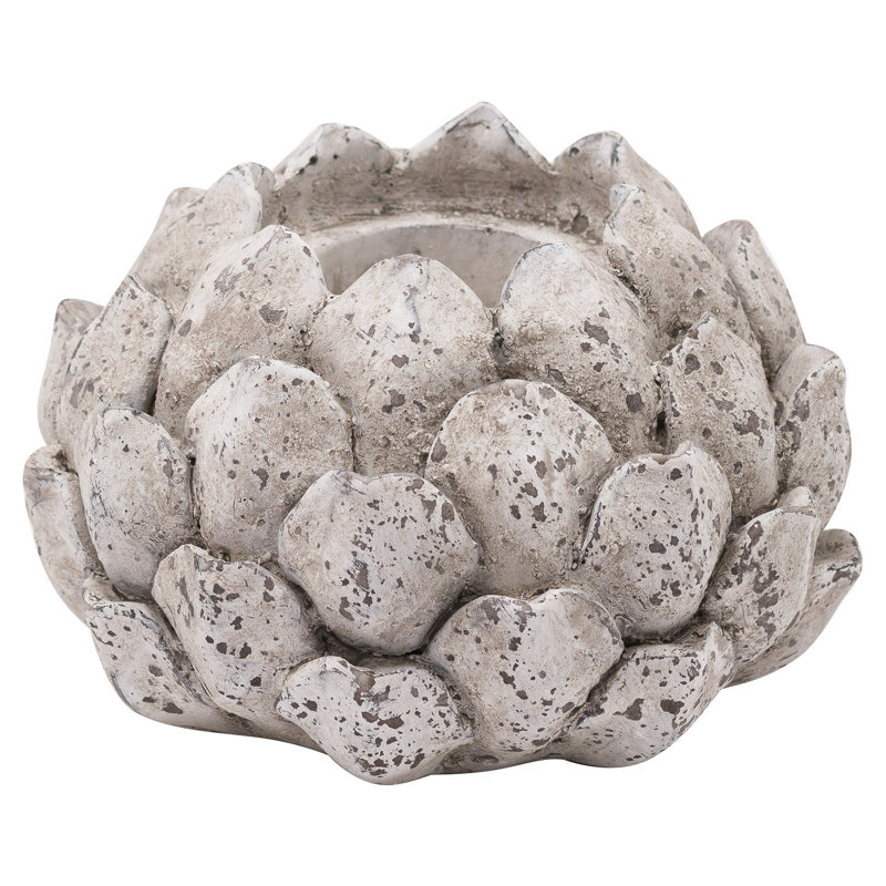 Wood Tabletop Tealight Holder, 10cm H x 14cm W x 14cm D