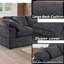 Wartow 6- Piece Upholstered Chenille Corner Sectional Sofa Couch-1209142802