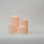 Grande bougie colonne sans flamme champagne-491908931