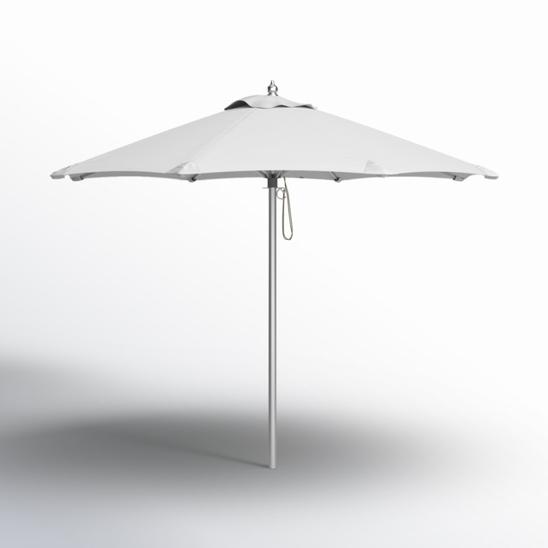 Oxford 108'' W Sunbrella® Umbrella, White Performance