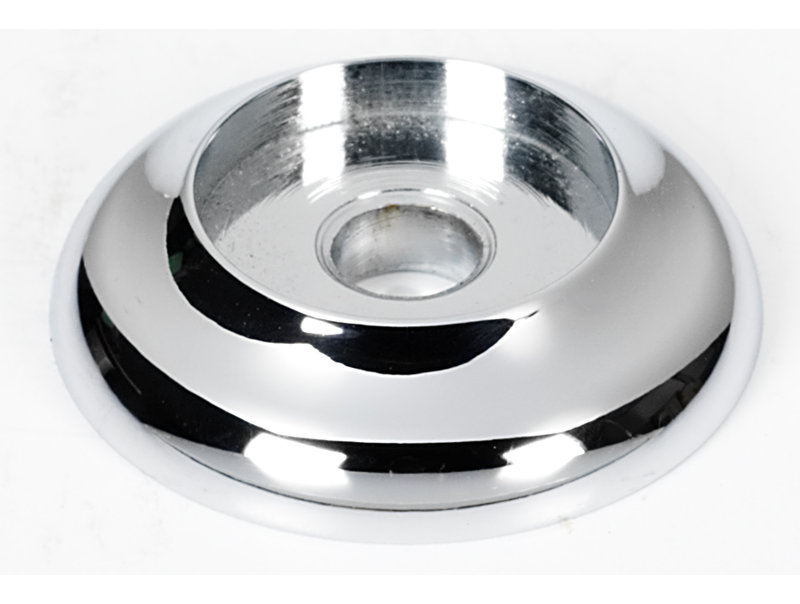 Plaque arrière rosette 0,875 po, Chrome poli