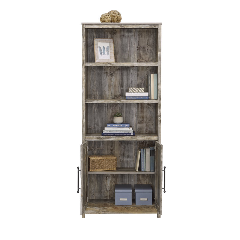 Library With Doors, Brown finish