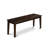 6 Piece Dining Set Contains a Rectangle Dining Room Table and 4 Faux Leather Kitchen Chairs with a Bench, Cappuccino