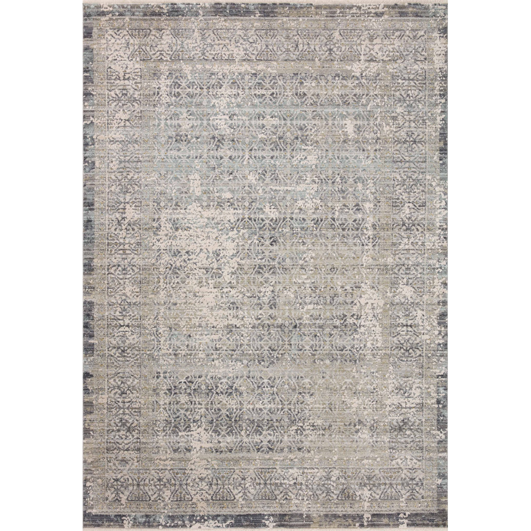 Amber Lewis x Loloi Alie Sky / Stone Area Rug Amber Lewis x Loloi Rug 
