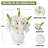 Artificial Tiger Lilies Flowers in Ceramic Vase-661661999