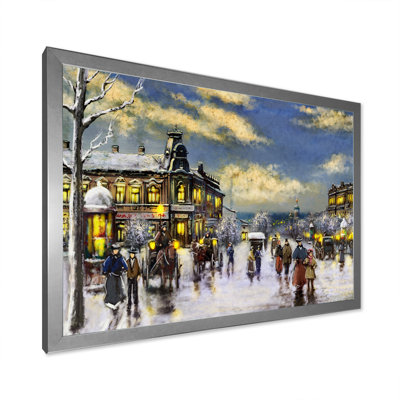 Paris en hiver de Noël I - décoration murale traditionnelle sur toile