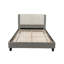 Ensemble de lit pour très grand lit Modern Eastern - tête de lit tapissier bicolore avec pieds en plastique-801418400