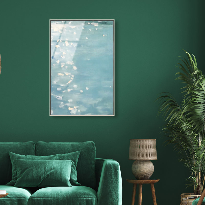 Lights on the Water II High-Gloss Frameless Acrylic Glass Wall Art Abstract Print by Oliver Gal, Ready to Hang, 10 x 15