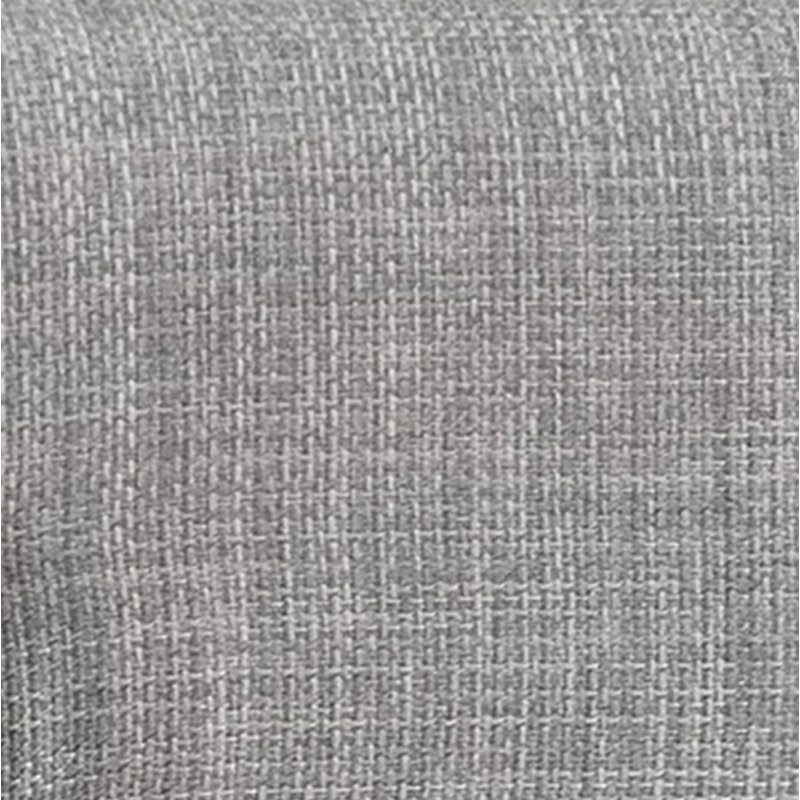 Chaise rembourrée H 19,75 po Freida, Tissage de performance gris foncé, Laiton antique