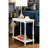 Multifunctional Side Table With Hidden Tray And Open Shelf