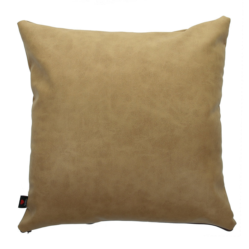 Chaidez Square Cushion, 28cm H x 28cm W x 14cm D, Conker Brown