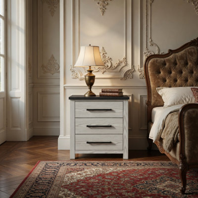 Table de chevet beige Avery