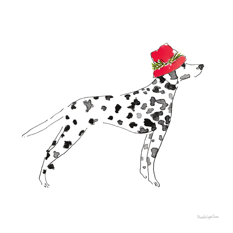 «Dalmatian» par Lazell Holiday sur toile, H 36 po x l 36 po x P 1,25 po